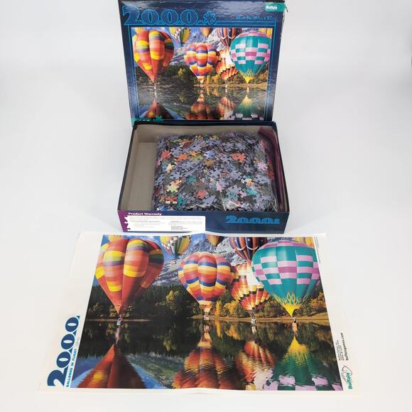 Buffalo Games Balloons In Flight 2000 Piece Jigsaw Puzzle with Poster - GUC - Picture 13 of 13
